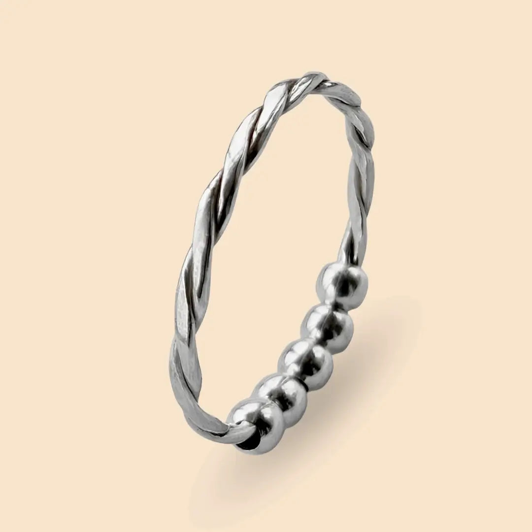 925 silber fidget ring - fidget toy für erwachsene, anxiety ring, anti stress ring