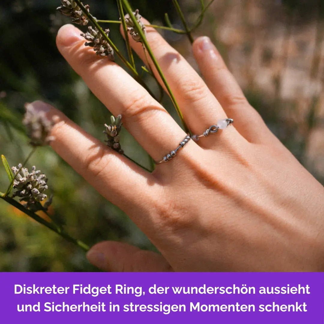 Anden Fidget Ring in Silber – handgefertigter, diskreter Schmuck zur Stressbewältigung und Emotionsregulation