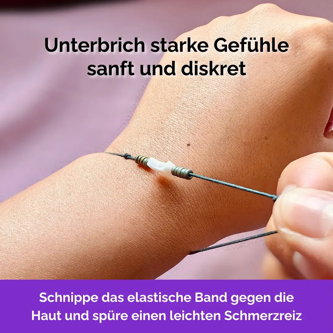 Fidget Armband in Grün mit beweglichen Perlen, elastisch, ideal als Skill bei innerer Unruhe zur sanften Stressbewältigung und Emotionsregulierung.