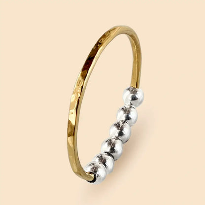 585 Gold Fidget Ring | 14K Echtgold – handgefertigter, diskreter Schmuck zur Stressbewältigung und Emotionsregulation.