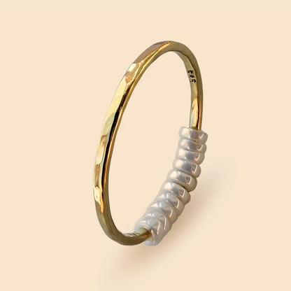 585 Gold Fidget Ring | 14K Echtgold – handgefertigter, diskreter Schmuck zur Stressbewältigung und Emotionsregulation.