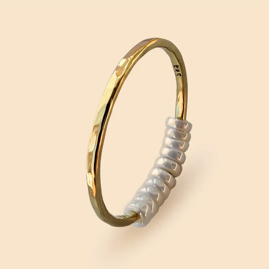 585 Gold Fidget Ring | 14K Echtgold – handgefertigter, diskreter Schmuck zur Stressbewältigung und Emotionsregulation.