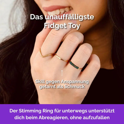 Anden Fidget Ring in Gold – handgefertigter, diskreter Schmuck zur Stressbewältigung und Emotionsregulation.