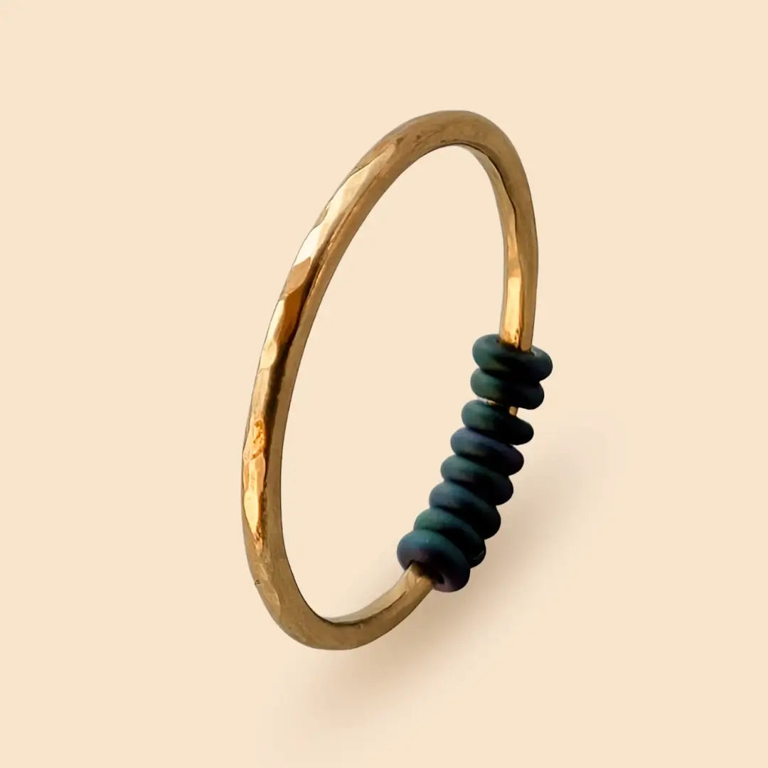 Anden Fidget Ring in Gold – hochwertiger, unauffälliger Anti Stress Ring zur Stressbewältigung und Emotionsregulation