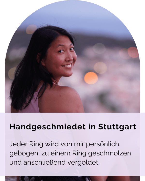 Anti Stress Ring Anxiety Ring handgefertigt in Deutschland. Lokal fair. Hochwertig vergoldet.