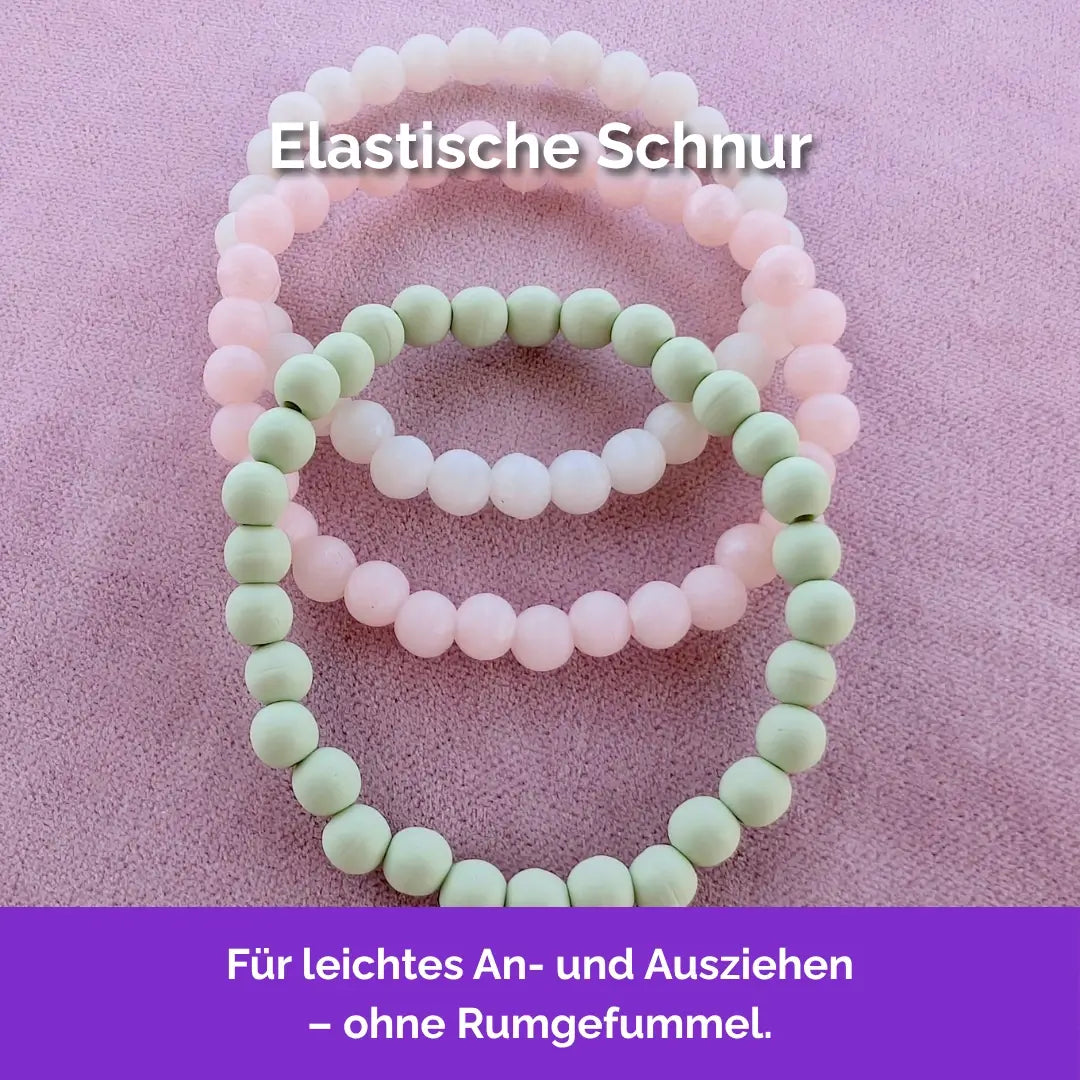 Kauarmband für Erwachsene, elastische Schnur, Gummiband, Unisex