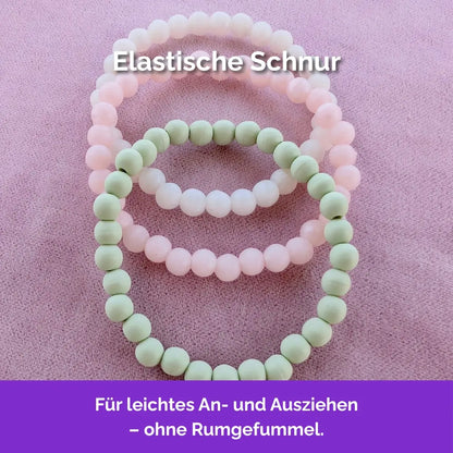 Kauarmband für Erwachsene, elastische Schnur, Gummiband, Unisex