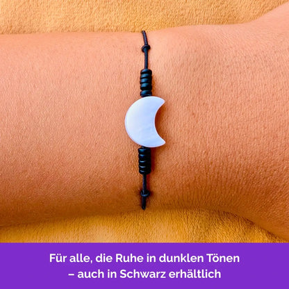 Fidget Armband in Schwarz mit beweglichen Perlen, Akupressur, ideal als Skill bei innerer Unruhe zur sanften Stressbewältigung und Emotionsregulierung.