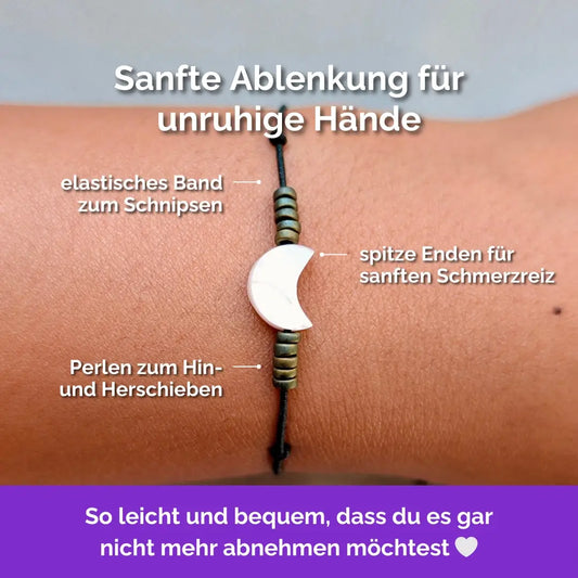 Fidget Armband in Grün mit beweglichen Perlen, ideal als Skill bei innerer Unruhe zur sanften Stressbewältigung und Emotionsregulierung