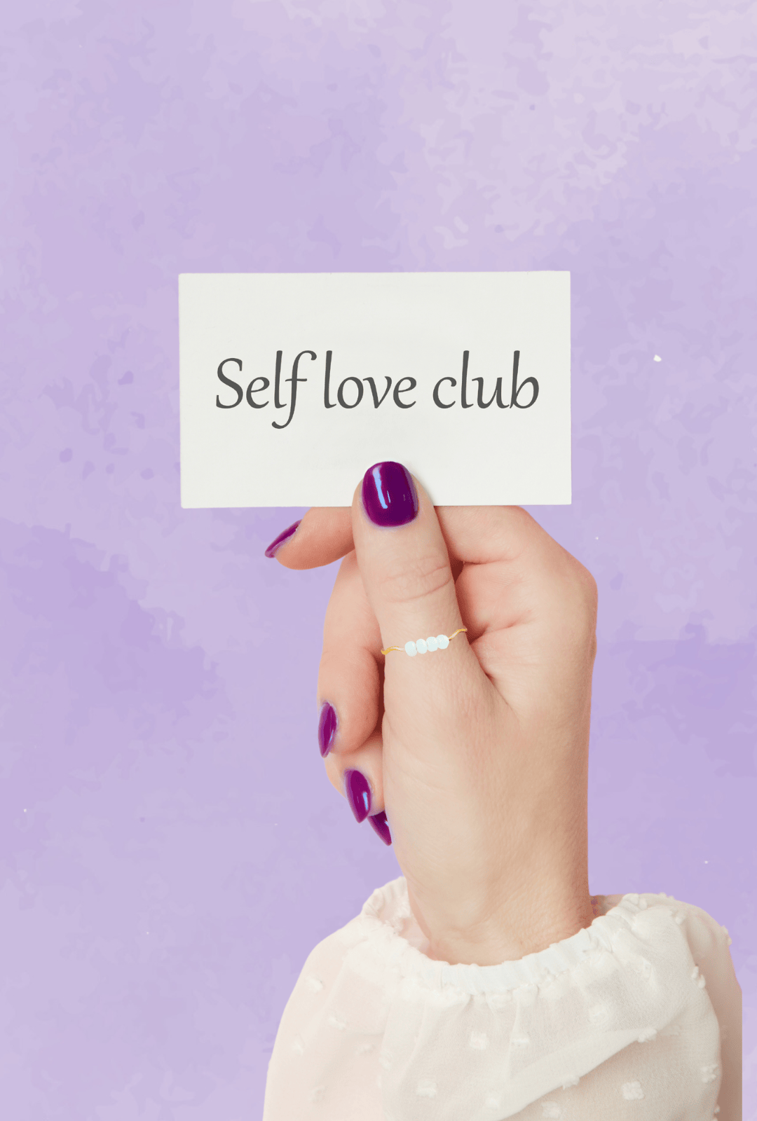 self love club. fidget ring by crafty care. take care of yourself