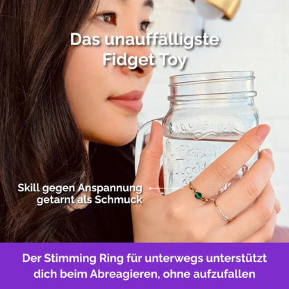 Fidget Ring silberfarben – Wald