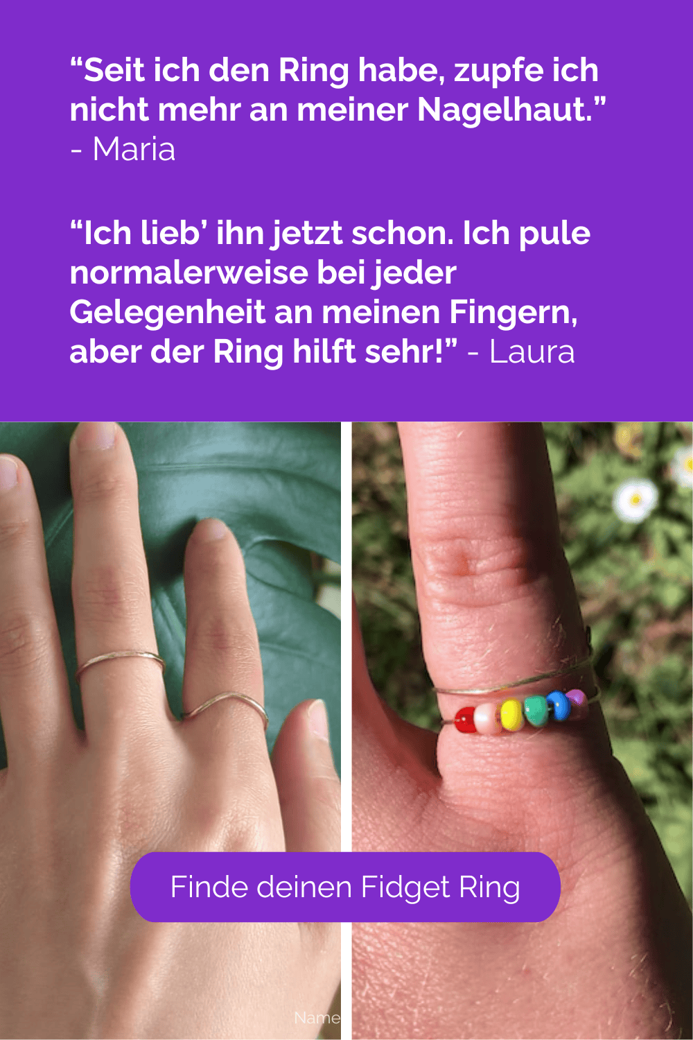 Erfahrung anti stress ring - hilft gegen Knibbeln Skin Picking - funktioniert